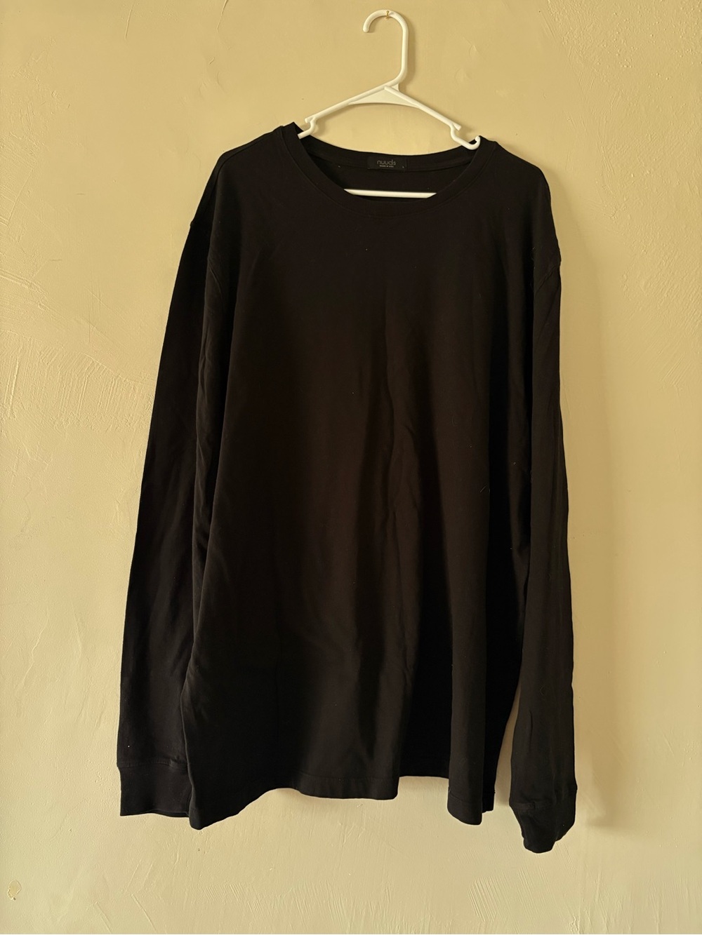 Nuuds Black Long-Sleeve Crewneck Shirt - Men